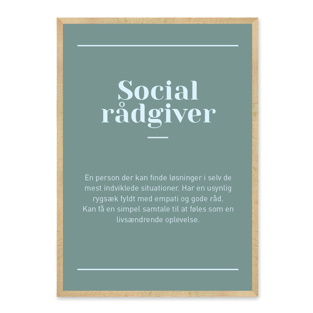 Socialrådgiver plakat