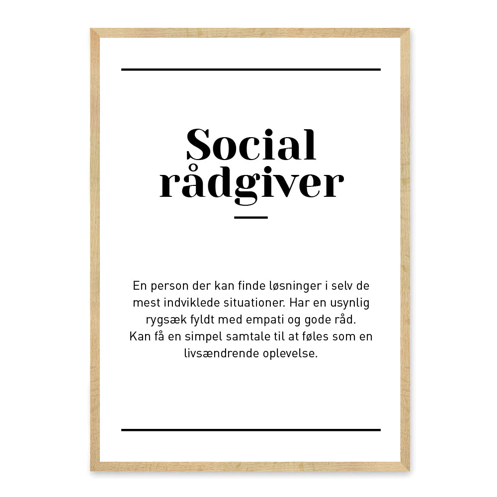 Socialrådgiver plakat
