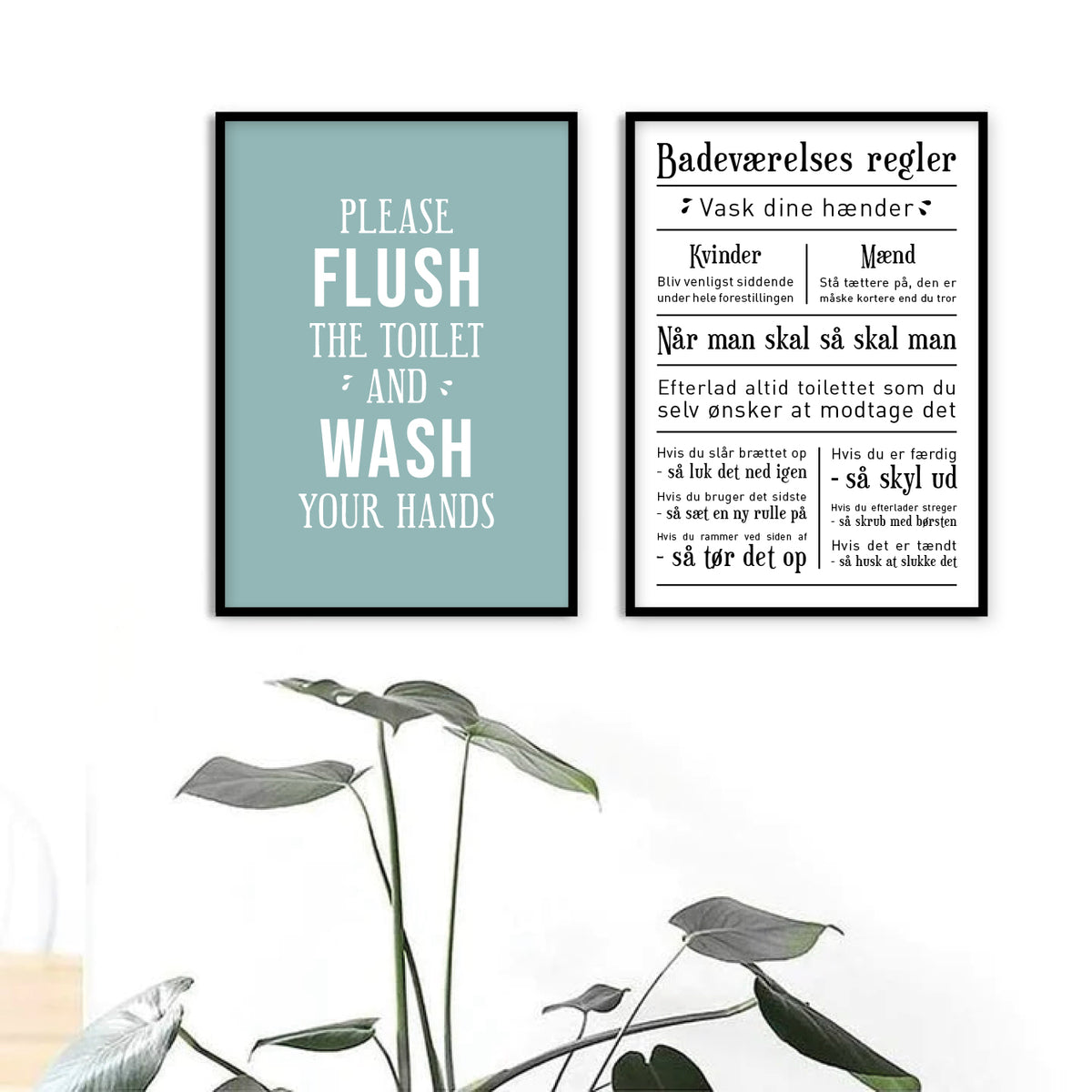 badeværelse plakat toilet