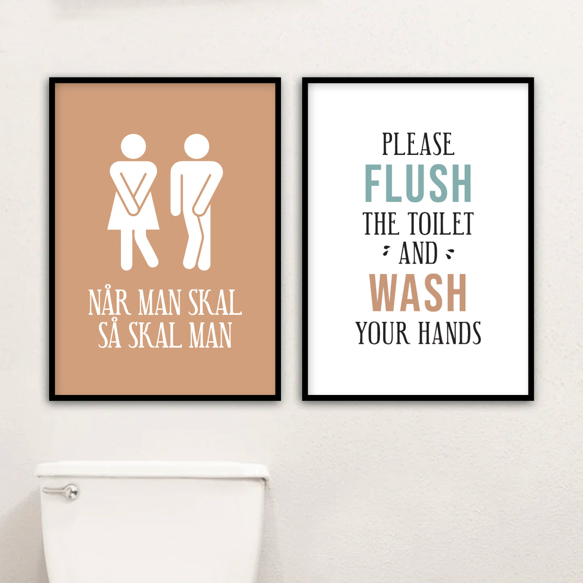 badeværelse plakat toilet