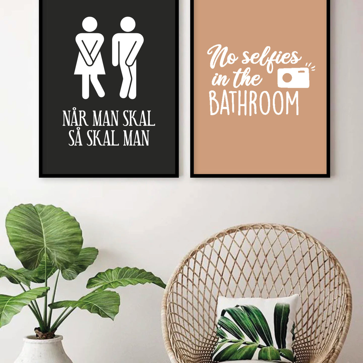 badeværelse plakat toilet
