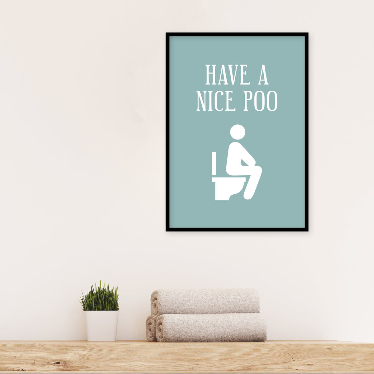 badeværelse plakat toilet