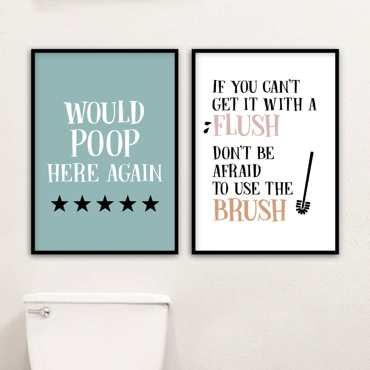 badeværelse plakat toilet