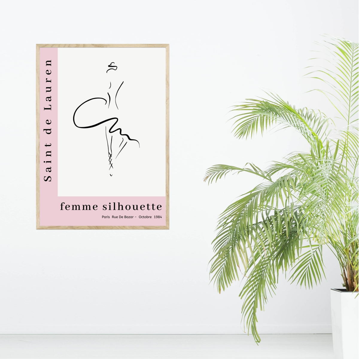 Saint de Lauren Plakat - femme silhouette