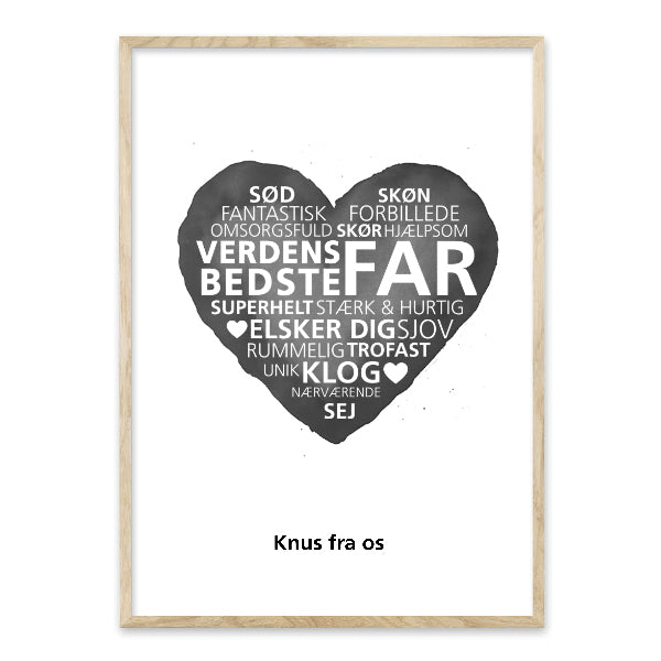 verdens bedste far plakat