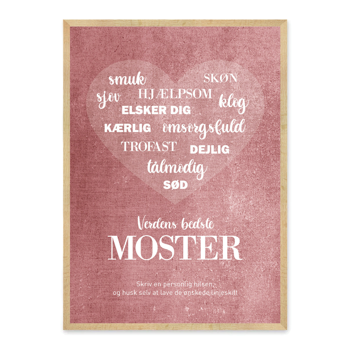 bedste Moster plakat – Homedec.dk