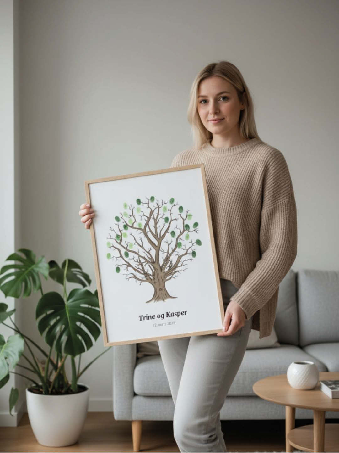 Fingeraftryk plakat til Bryllup