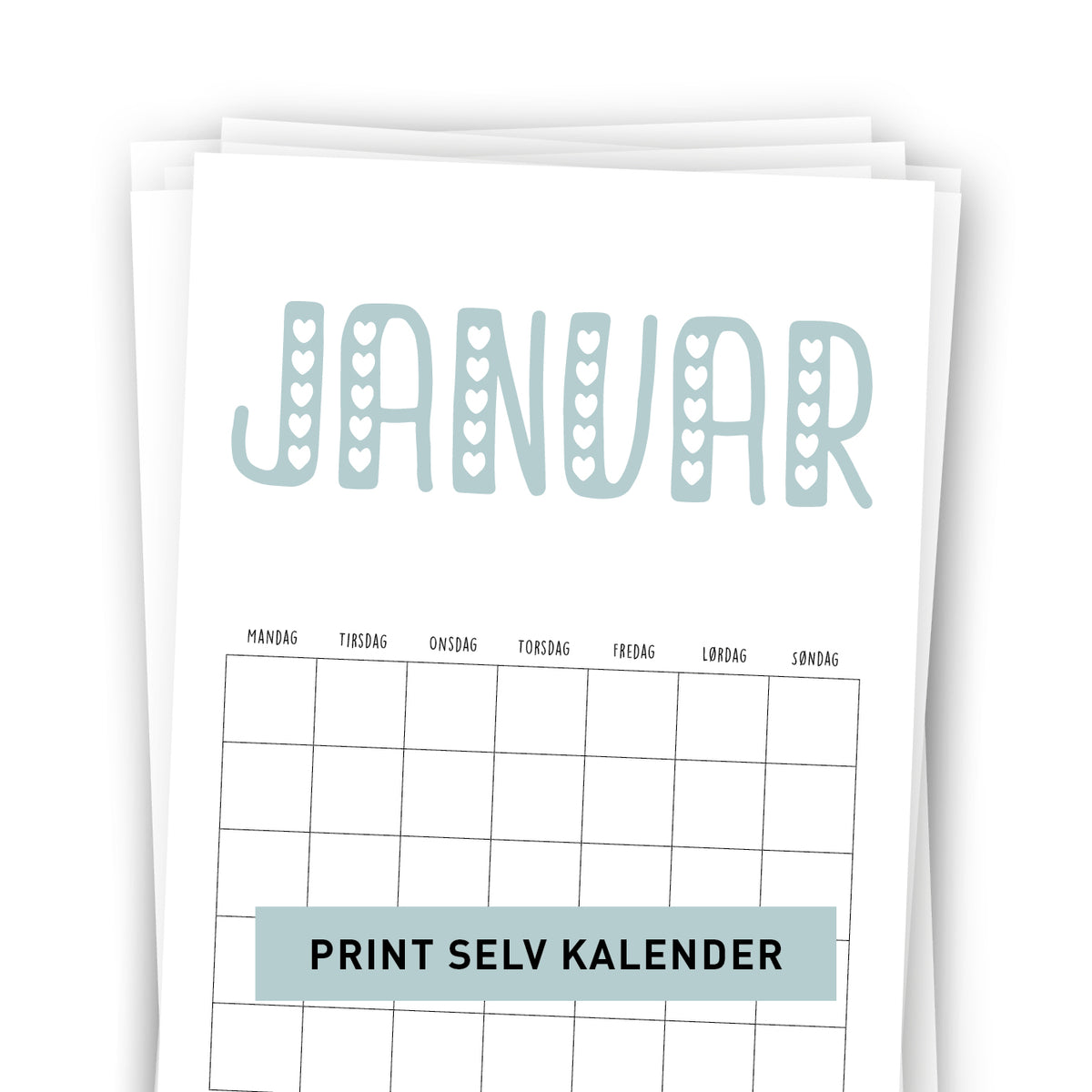 Print Selv Kalender - Evighedskalender | Homedec.dk