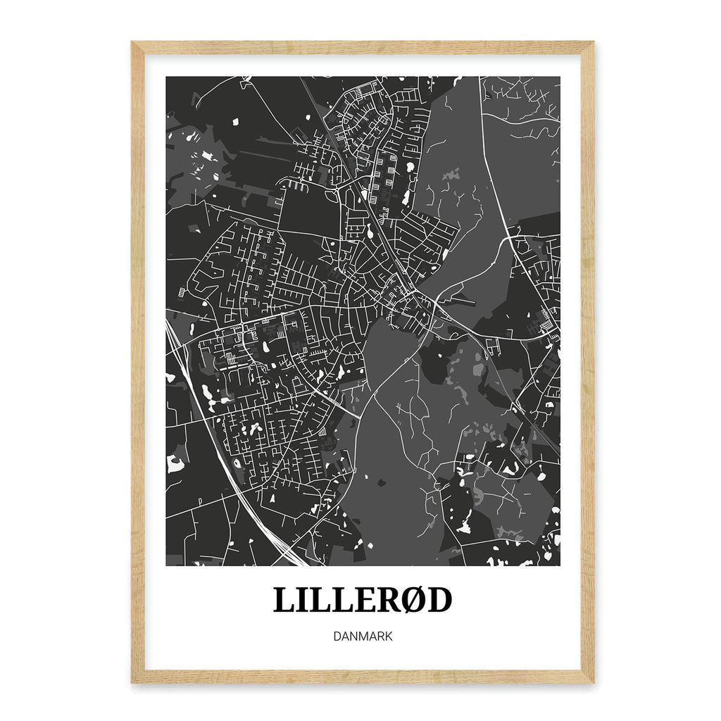 Lillerød bykort plakat – Homedec.dk