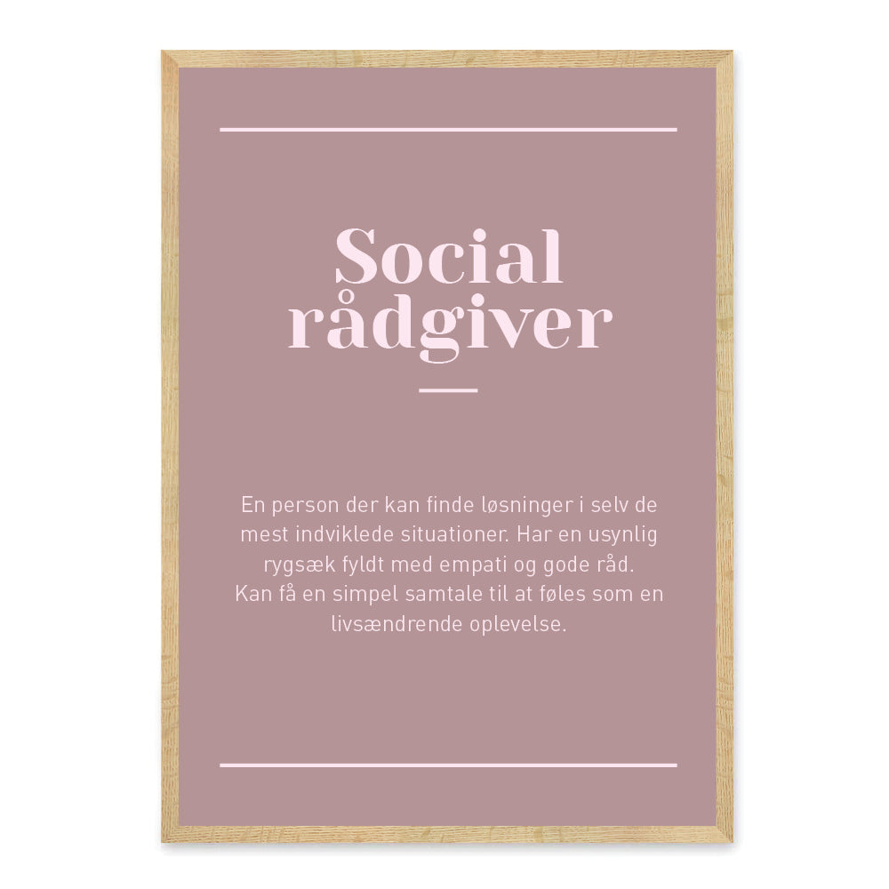Socialrådgiver plakat
