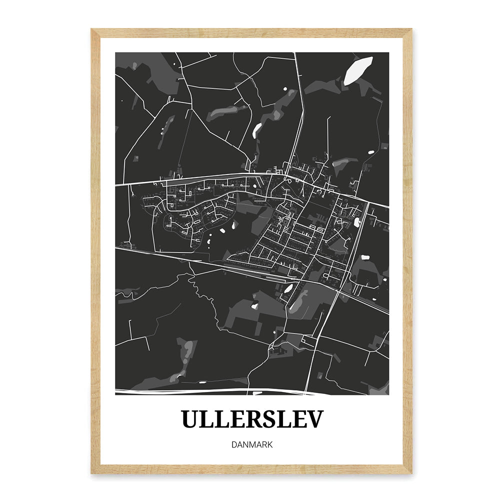 Ullerslev Ullerslev bykort plakat – Homedec.dk