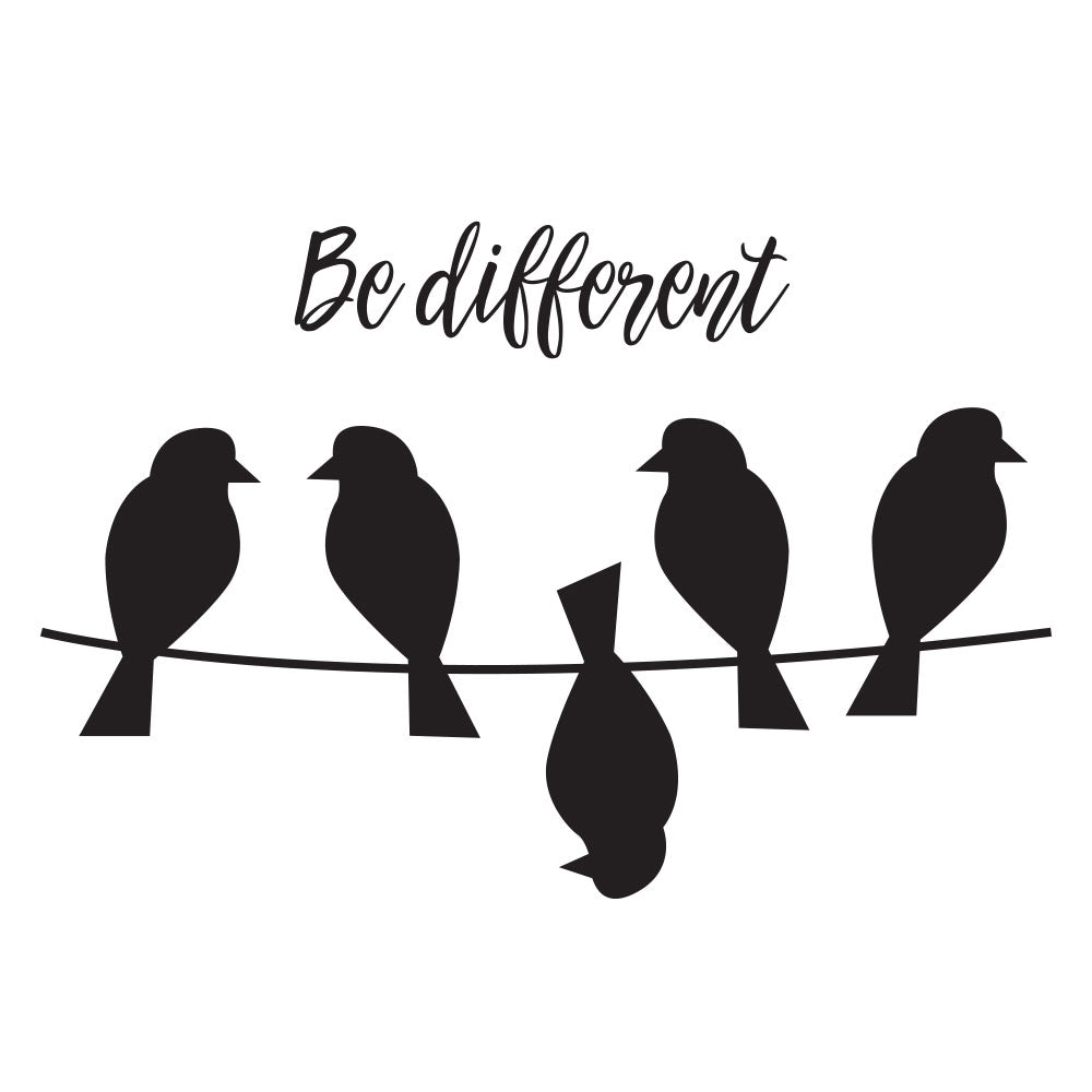 Be Different Graphics Be different - Wallsticker – Homedec.dk