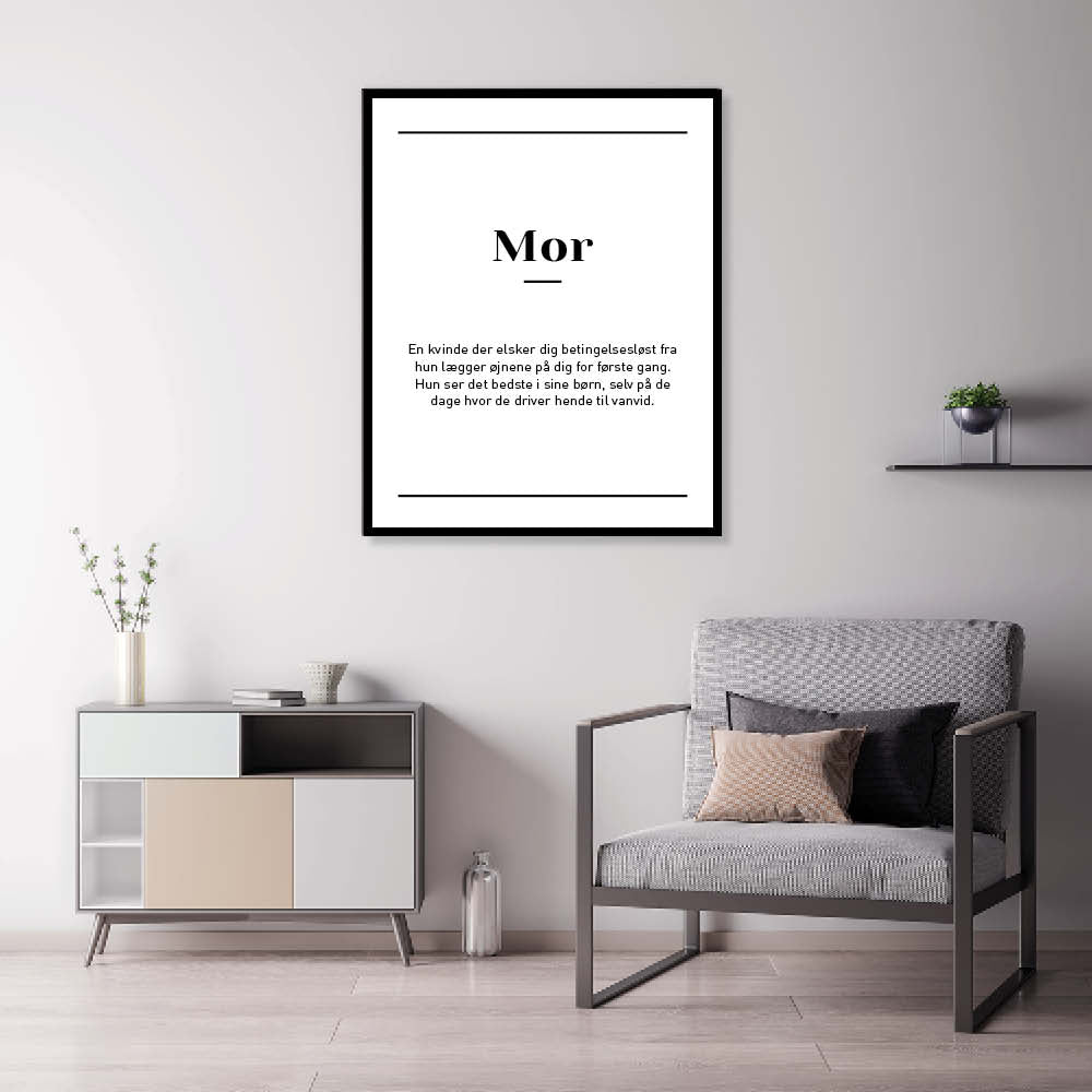 Mor plakat Giv en gave til din mor –