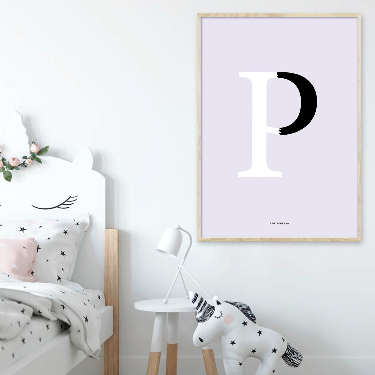 P bogstav - Design selv plakat