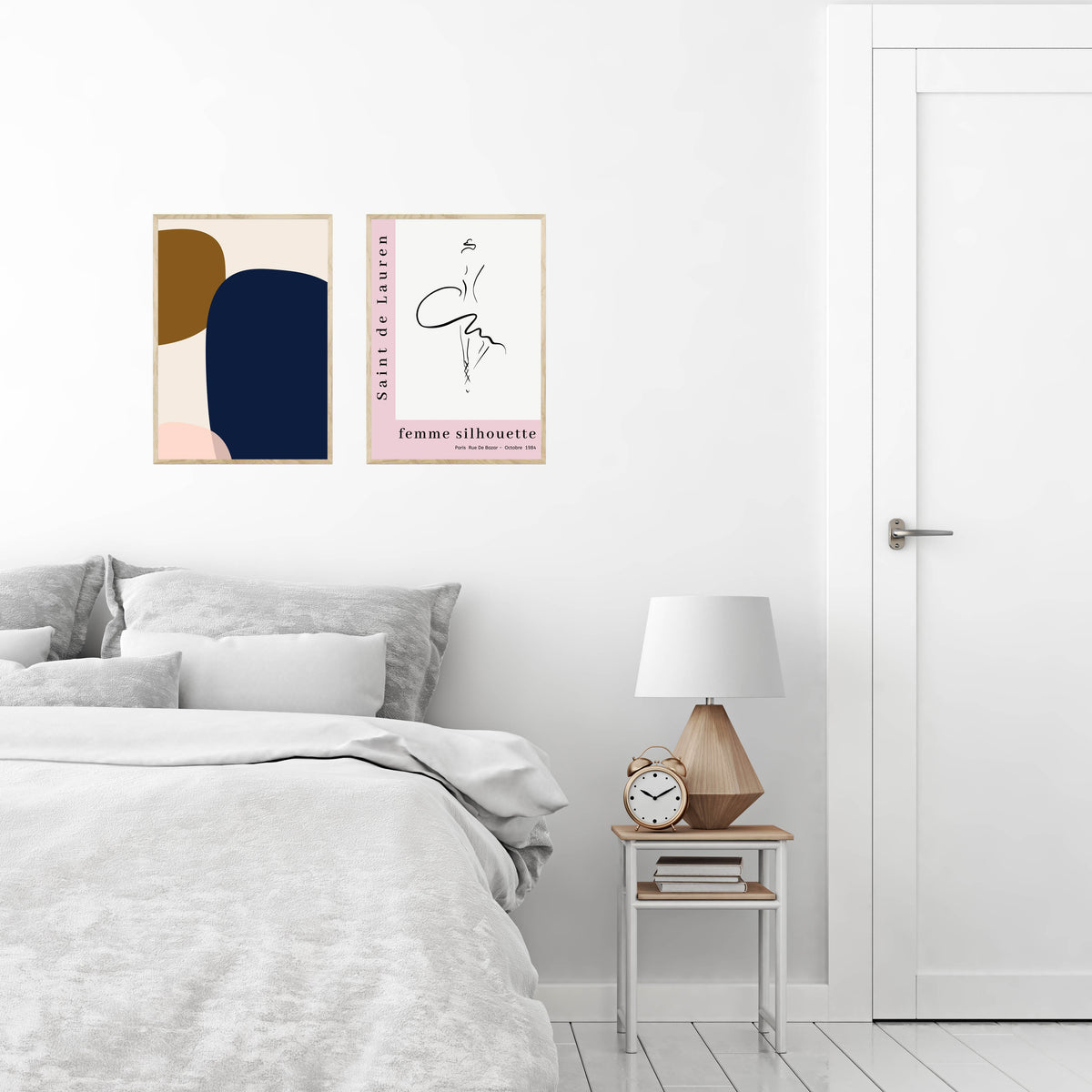 Saint de Lauren Plakat - femme silhouette