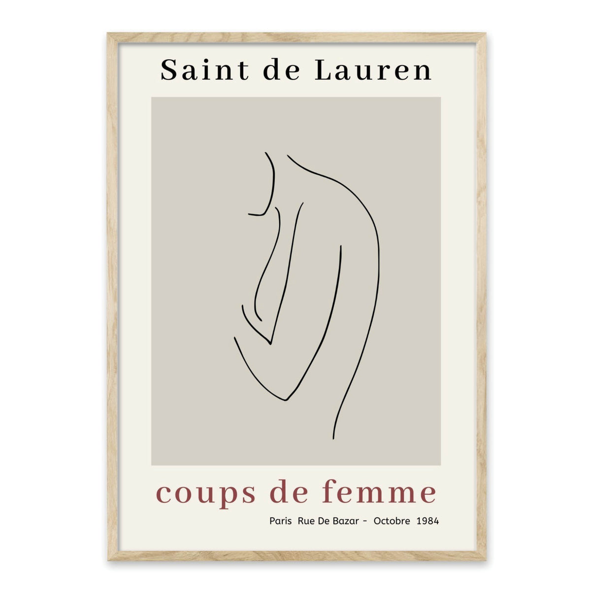Saint de Lauren Plakat - Coups de Femme