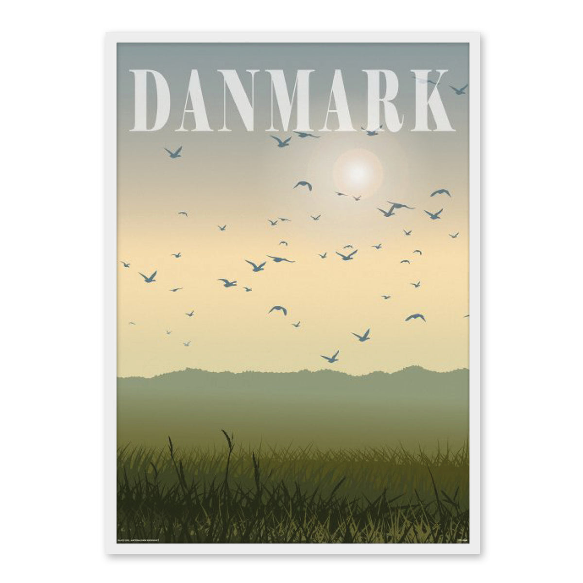 Sort Sol Plakat - plakater fra Frk Blaa – Homedec.dk
