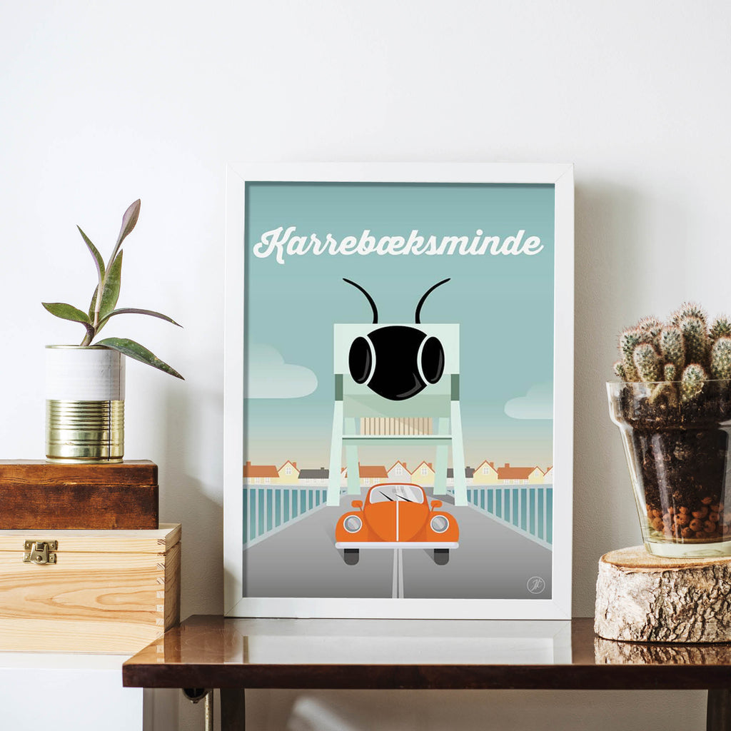 Karreb ksminde Plakat Illustration Af Jeanet Kristensen Homedec dk Karreb ksminde Plakat Illustration Af Jeanet Kristensen Homedec dk