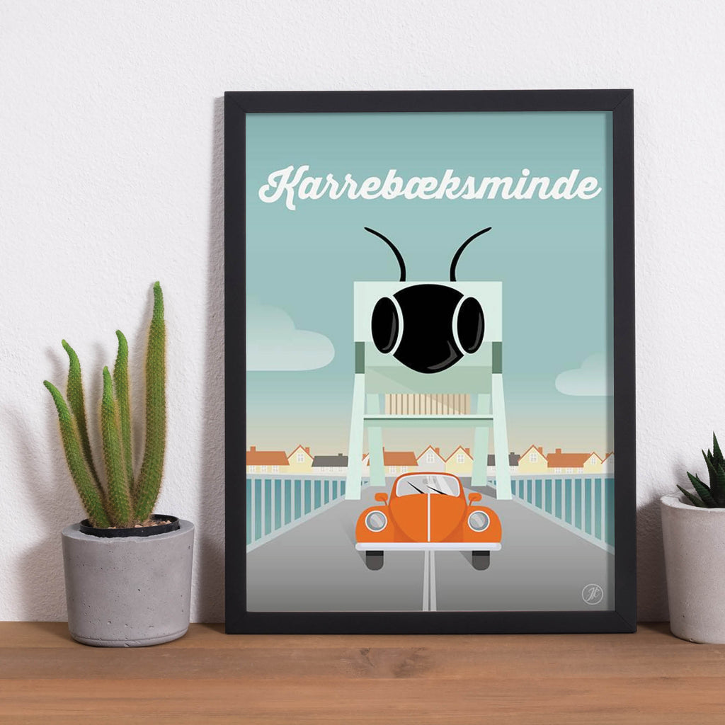 Karreb ksminde Plakat Illustration Af Jeanet Kristensen Homedec dk Karreb ksminde Plakat Illustration Af Jeanet Kristensen Homedec dk