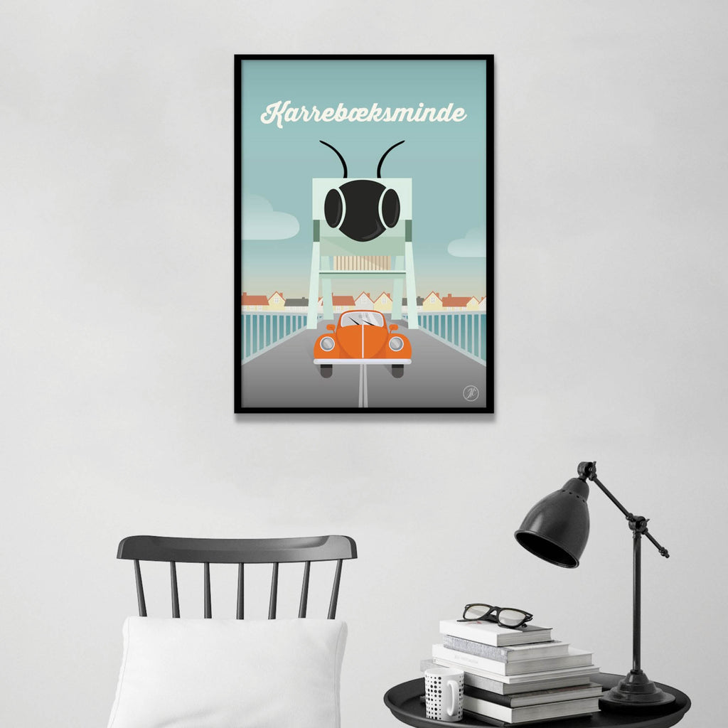 Karreb ksminde Plakat Illustration Af Jeanet Kristensen Homedec dk Karreb ksminde Plakat Illustration Af Jeanet Kristensen Homedec dk