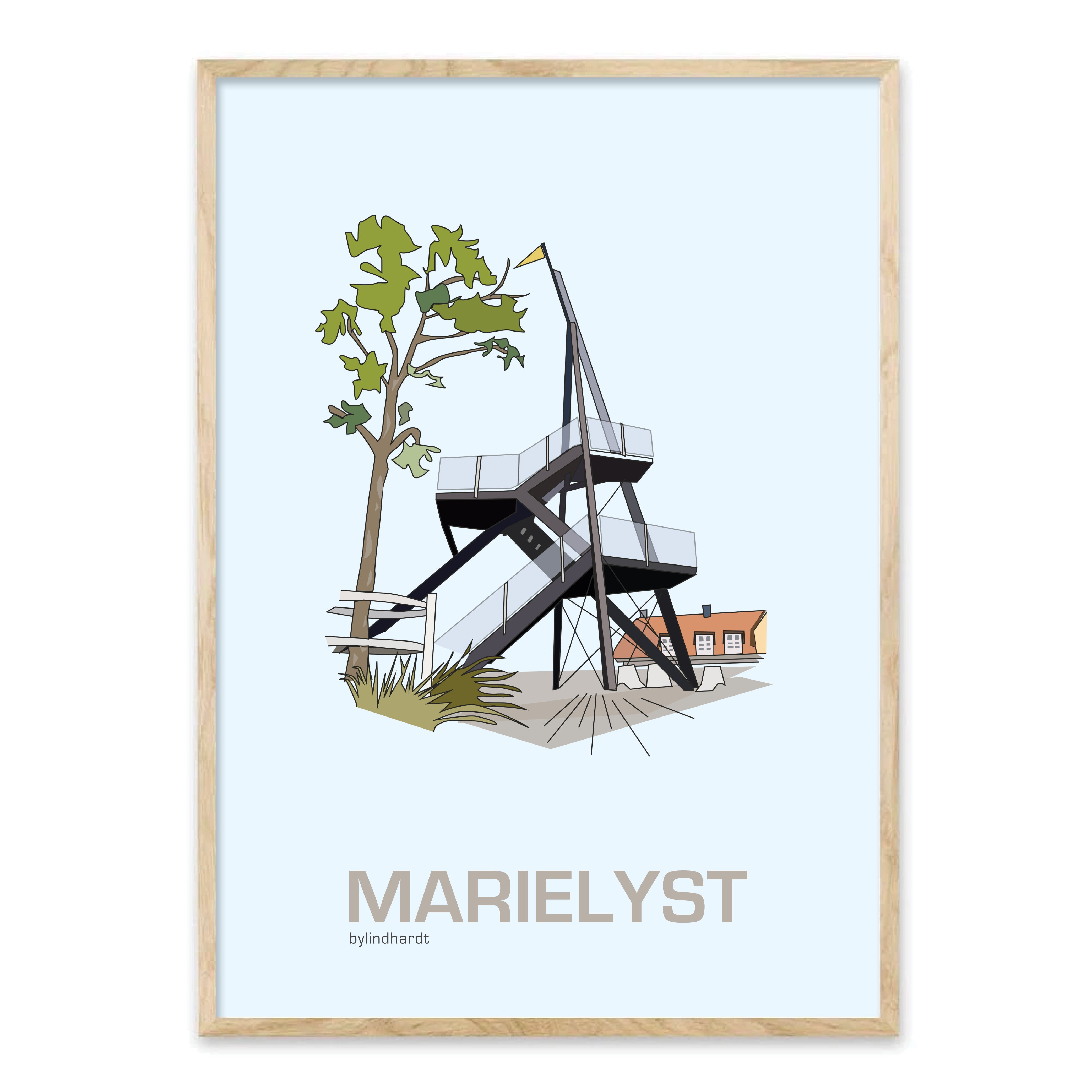 Interaktion Profet kedelig Marielyst plakat - Byplakat af By Lindhardt – Homedec.dk