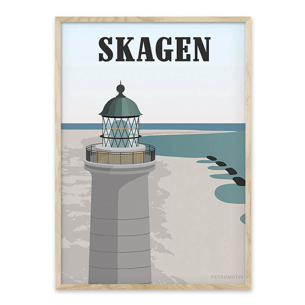Skagen plakat - største af byplakater – Homedec.dk