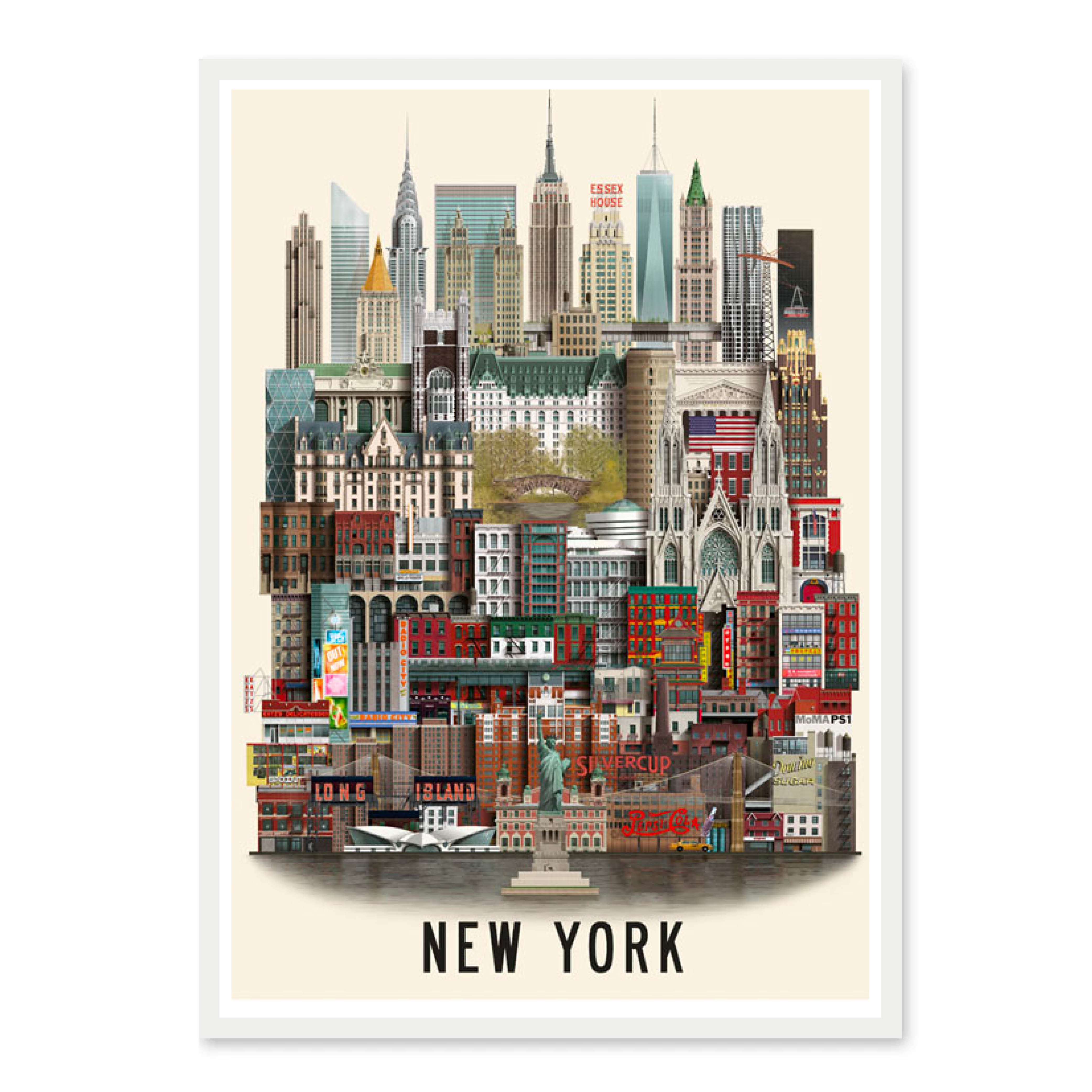 censur Evaluering en gang New York plakat - designet af Martin Schwartz – Homedec.dk