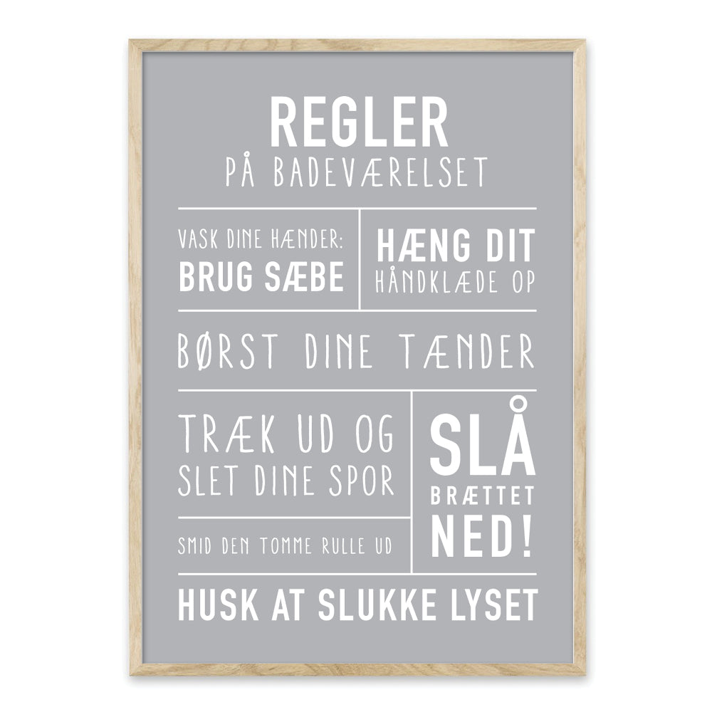 badeværelse plakat toilet 