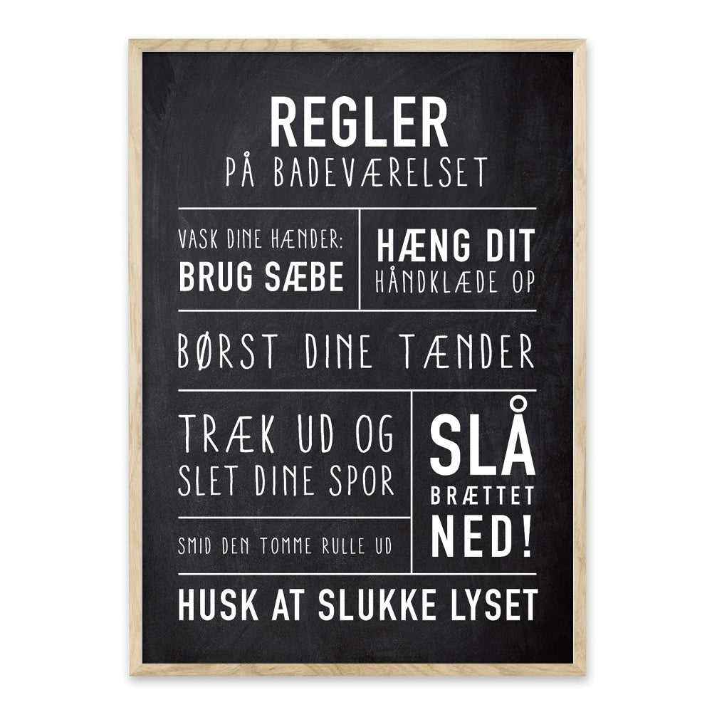 badeværelse plakat toilet 