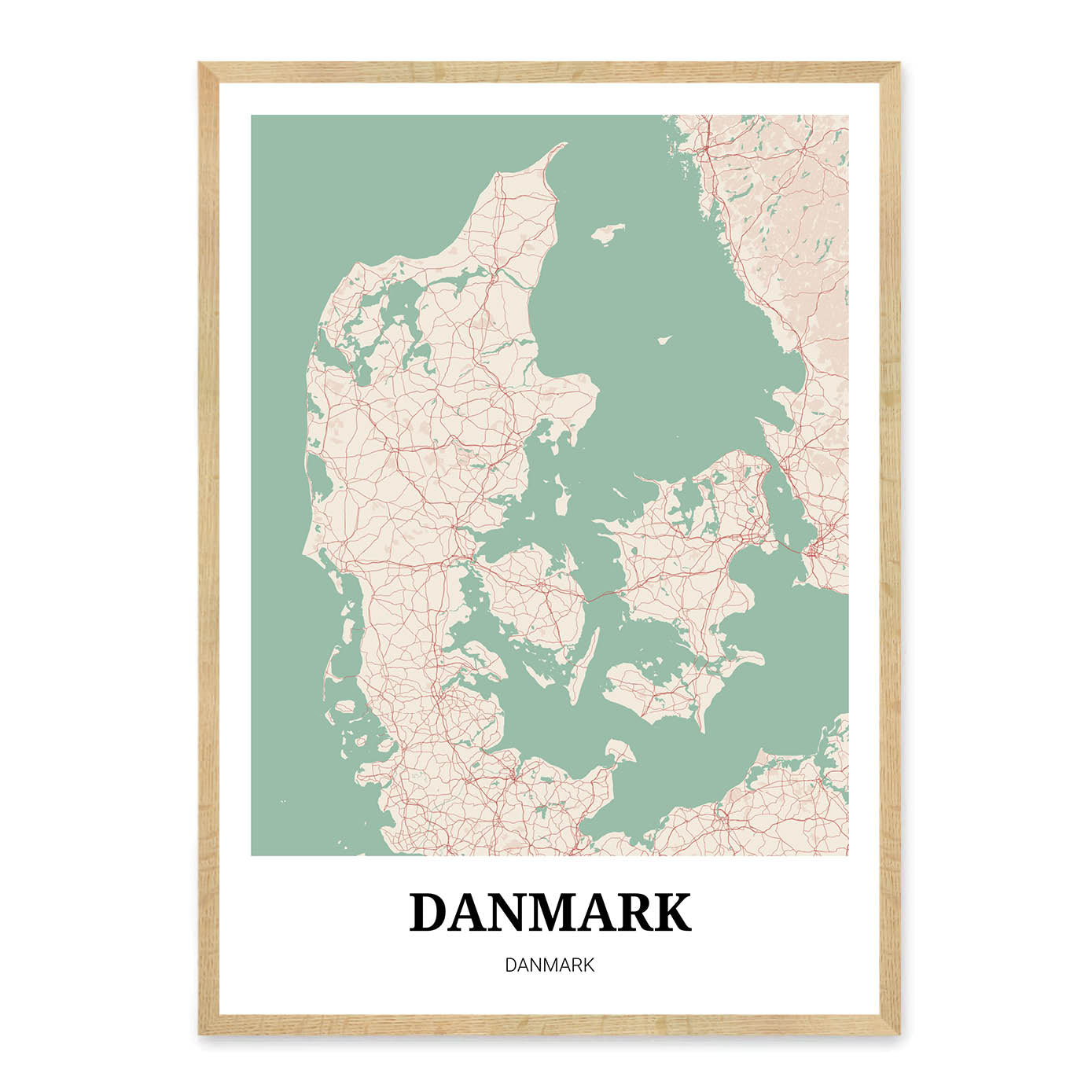 Danmark plakat - Vintage –
