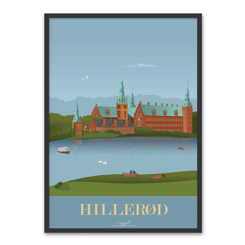 Hillerød byplakat | af Frederiksborg slot – Homedec.dk