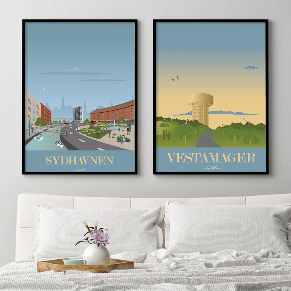 respons Twisted hoste Sydhavnen plakat | Danmarks største udvalg af byplakater – Homedec.dk