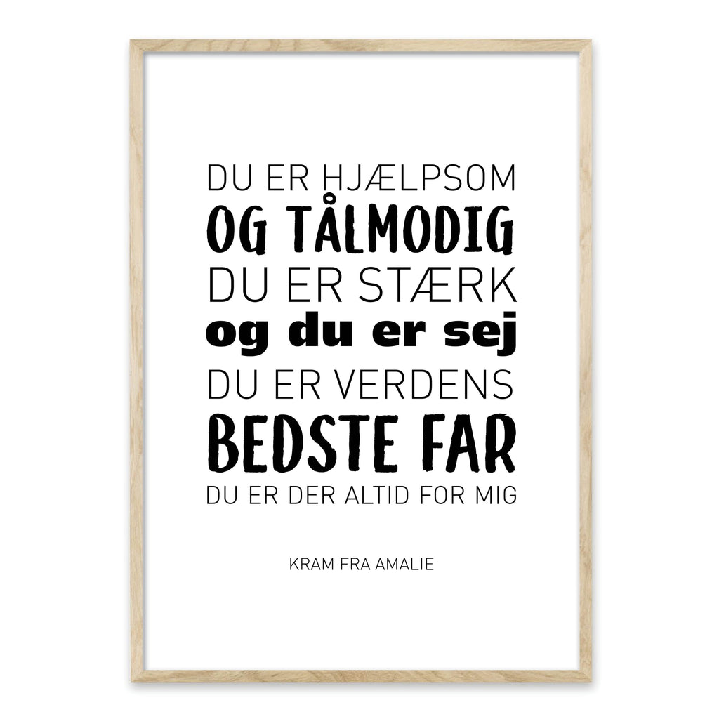 folder tavle prototype Min Far plakat - Perfekt gaveide til FARS DAG – Homedec.dk