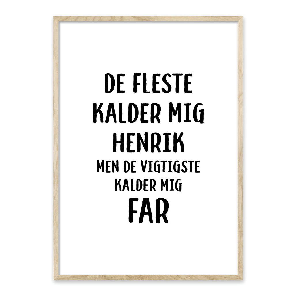plakat Perfekt gaveide til FARS DAG – Homedec.dk