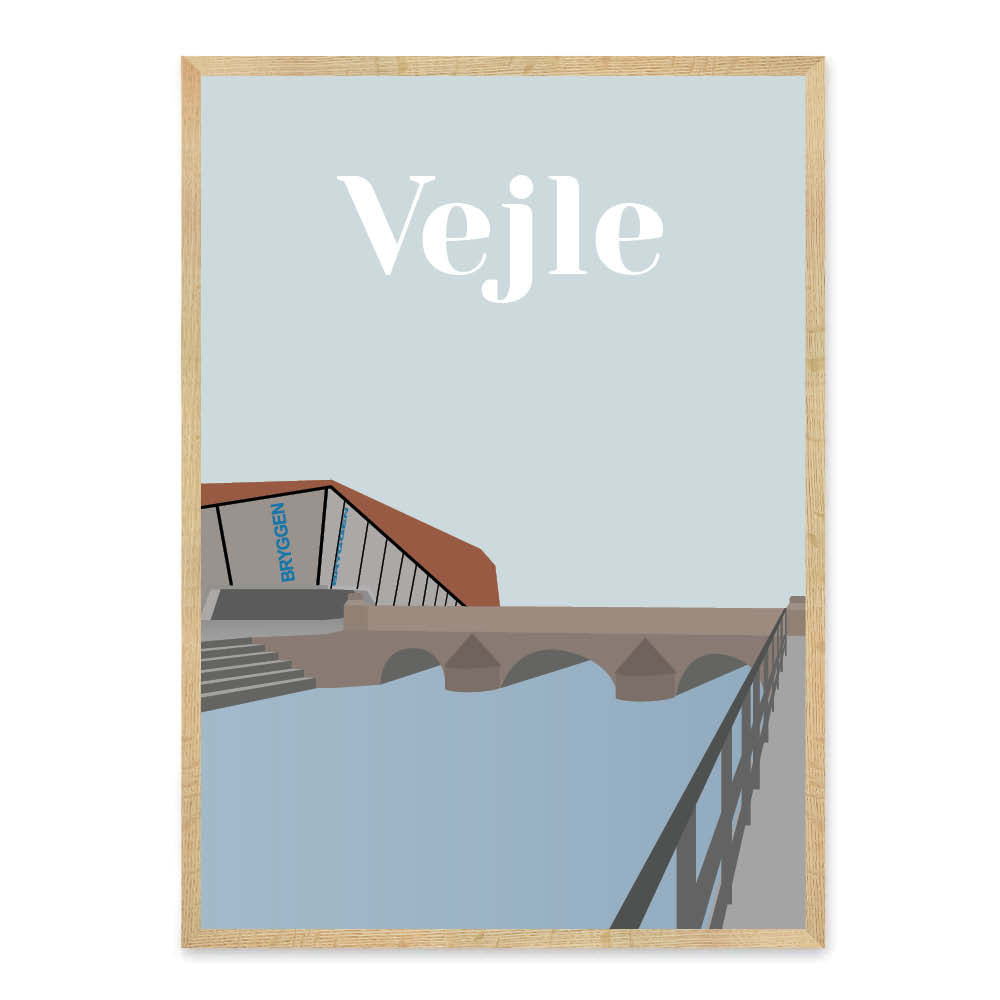 Bryggen plakat - af Vejle – Homedec.dk